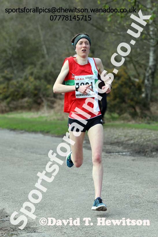 Senior womens English National 6 Stage Road Relay, 2016 English National 12 and 6 Stage Road Relays, Sutton Coldfield, Birmingham. Photo: David T. Hewitson/Sports for All Pics